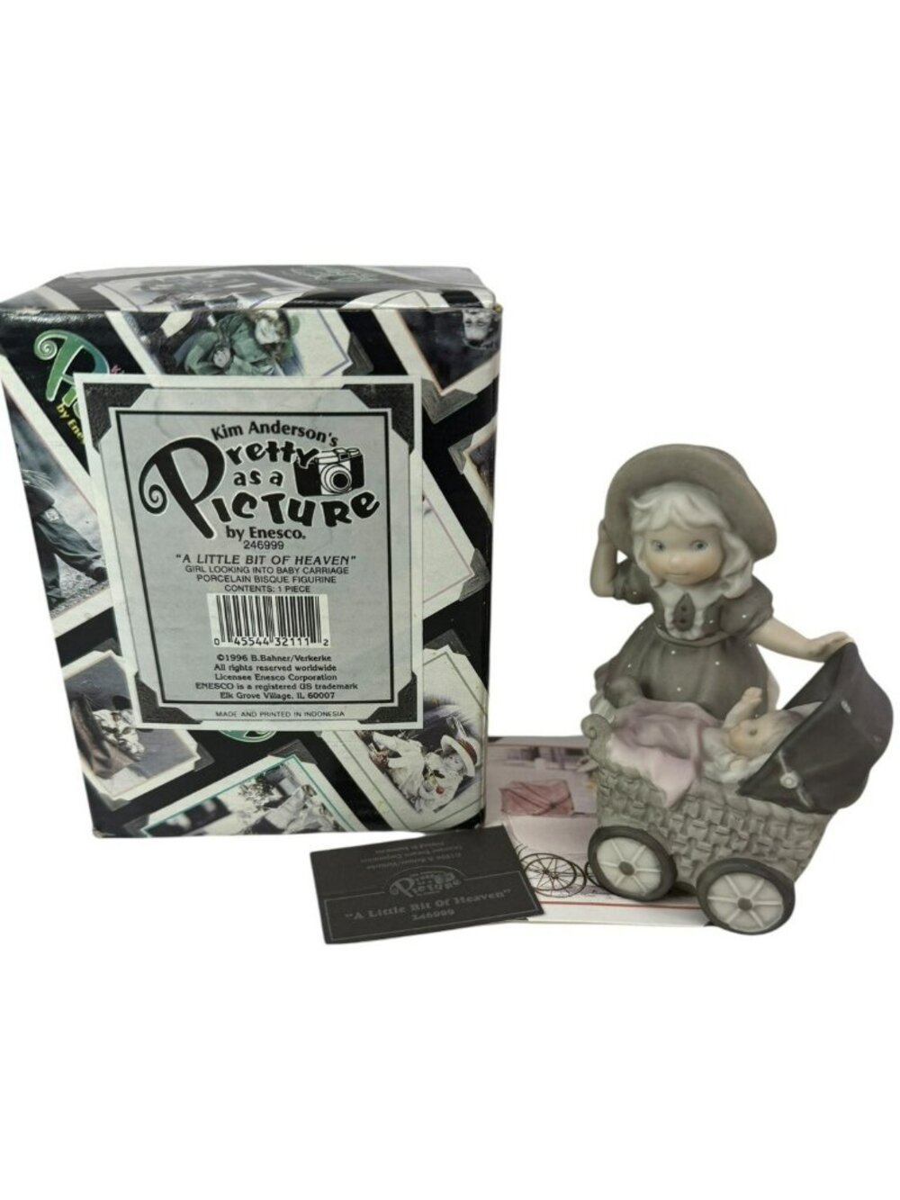 +BOX "A Little Bit of Heaven" Figurine Kim Anderson's Pretty as a Picture Enesco